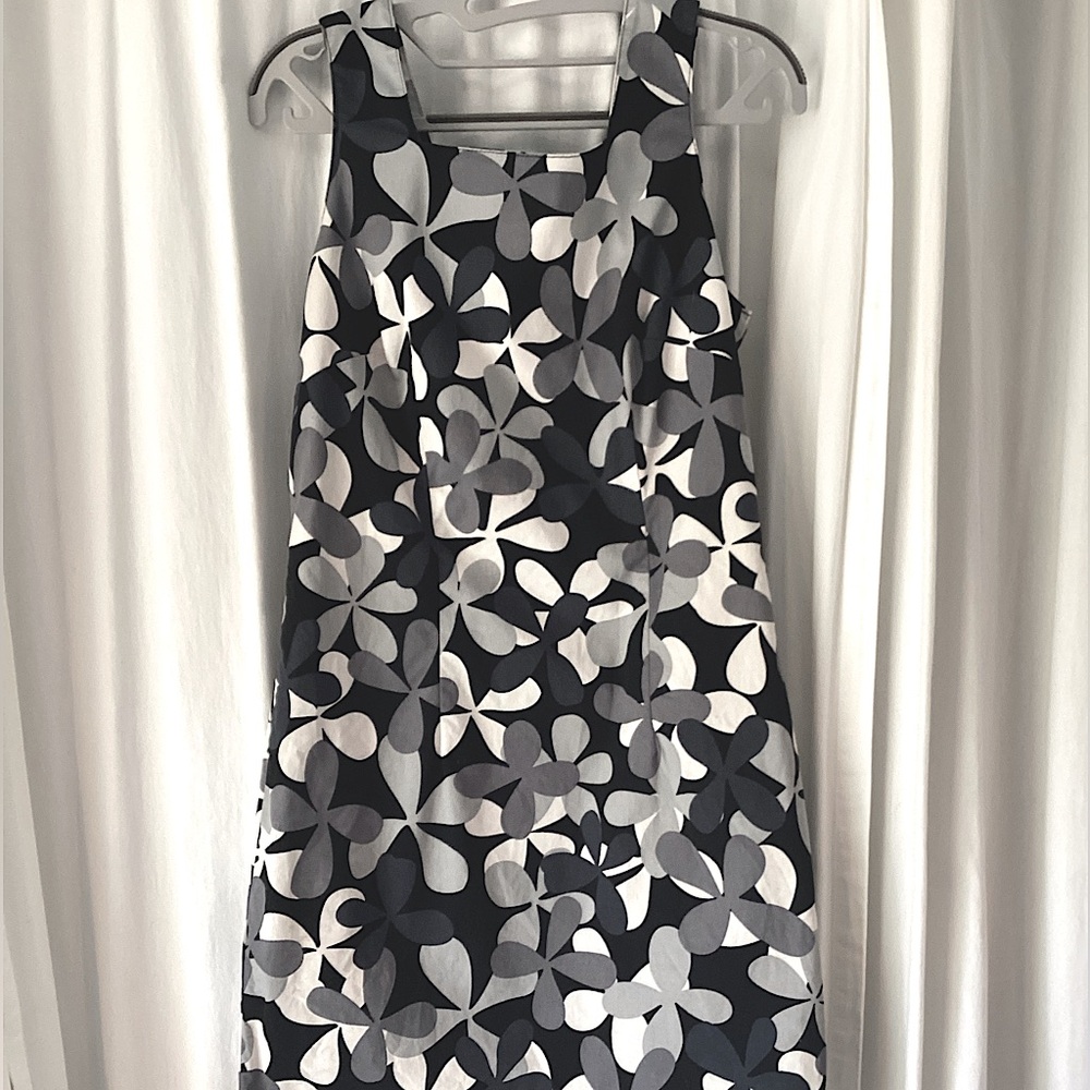 Summer Dress - black and white floral